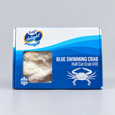 Blue Swimming Crab Half Cut (Cleaned) Tonys Delight 1kg