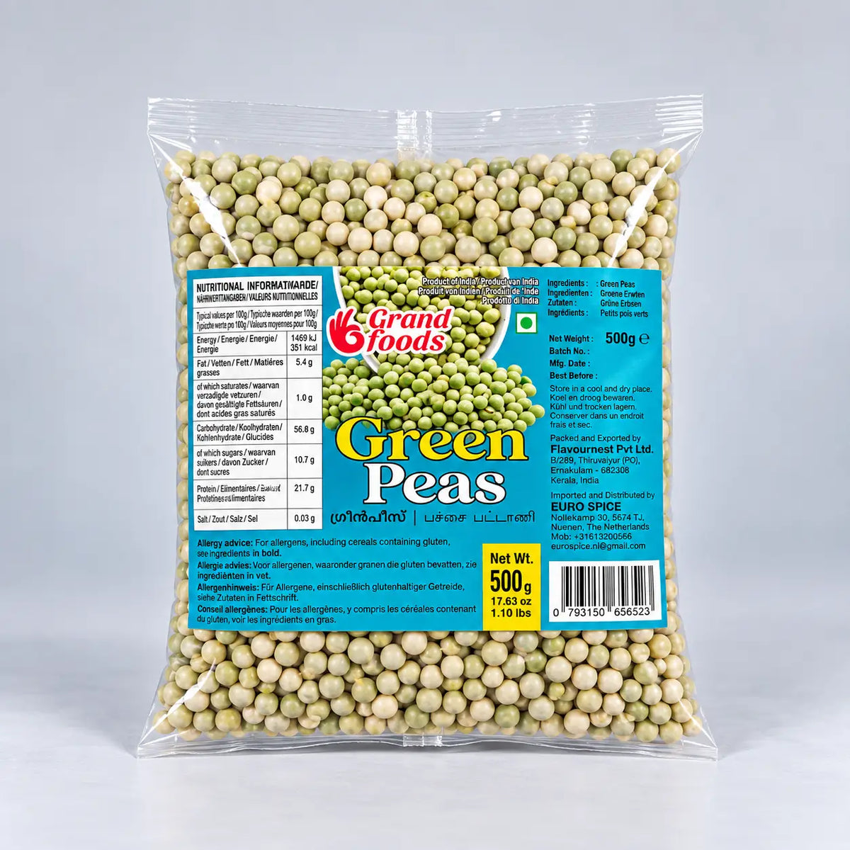 Green Peas Grand Foods 500g