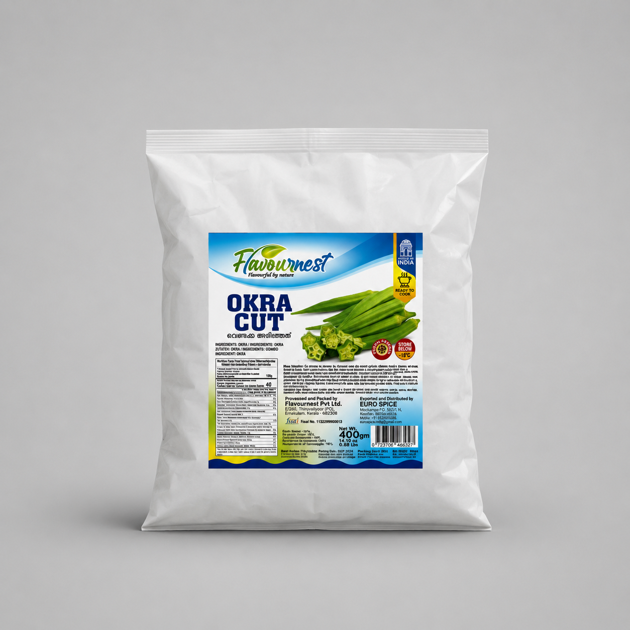 Flavournest Okra Cut 400g