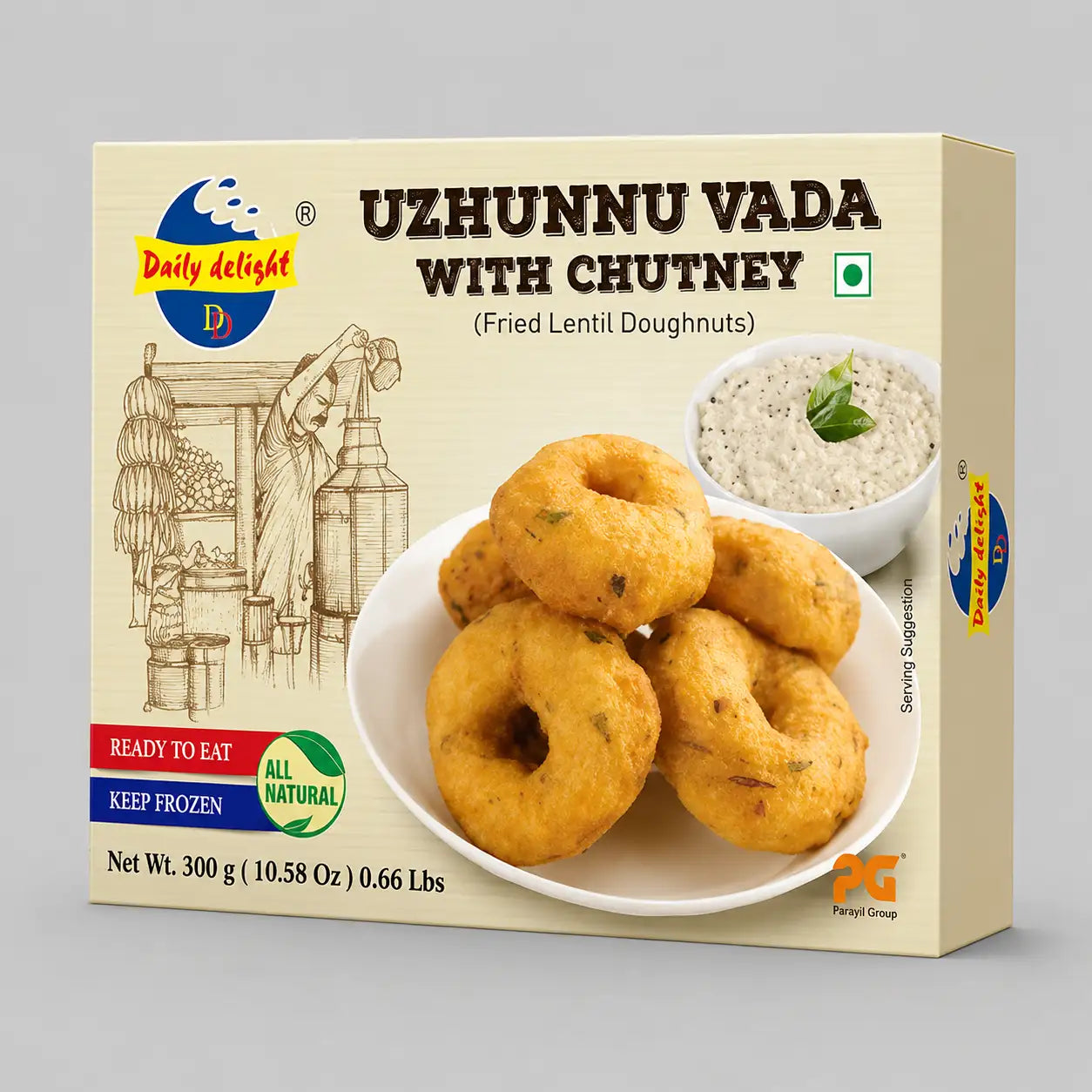 Uzhunnuvada with Chutney