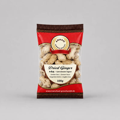 Dried Ginger Pealed Annam 100g