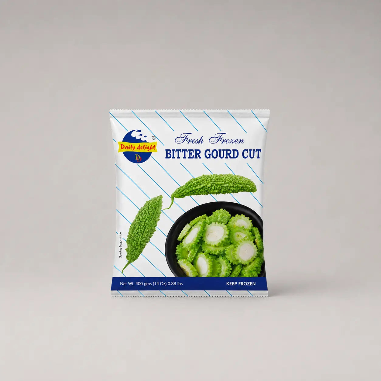 Bitter gourd cut