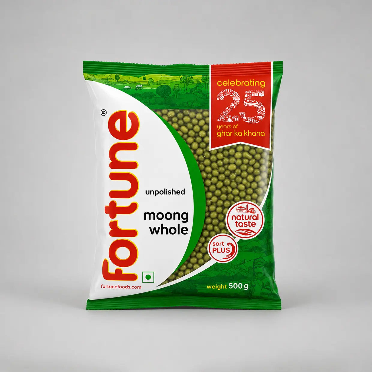 Fortune Green Moong Whole 500G