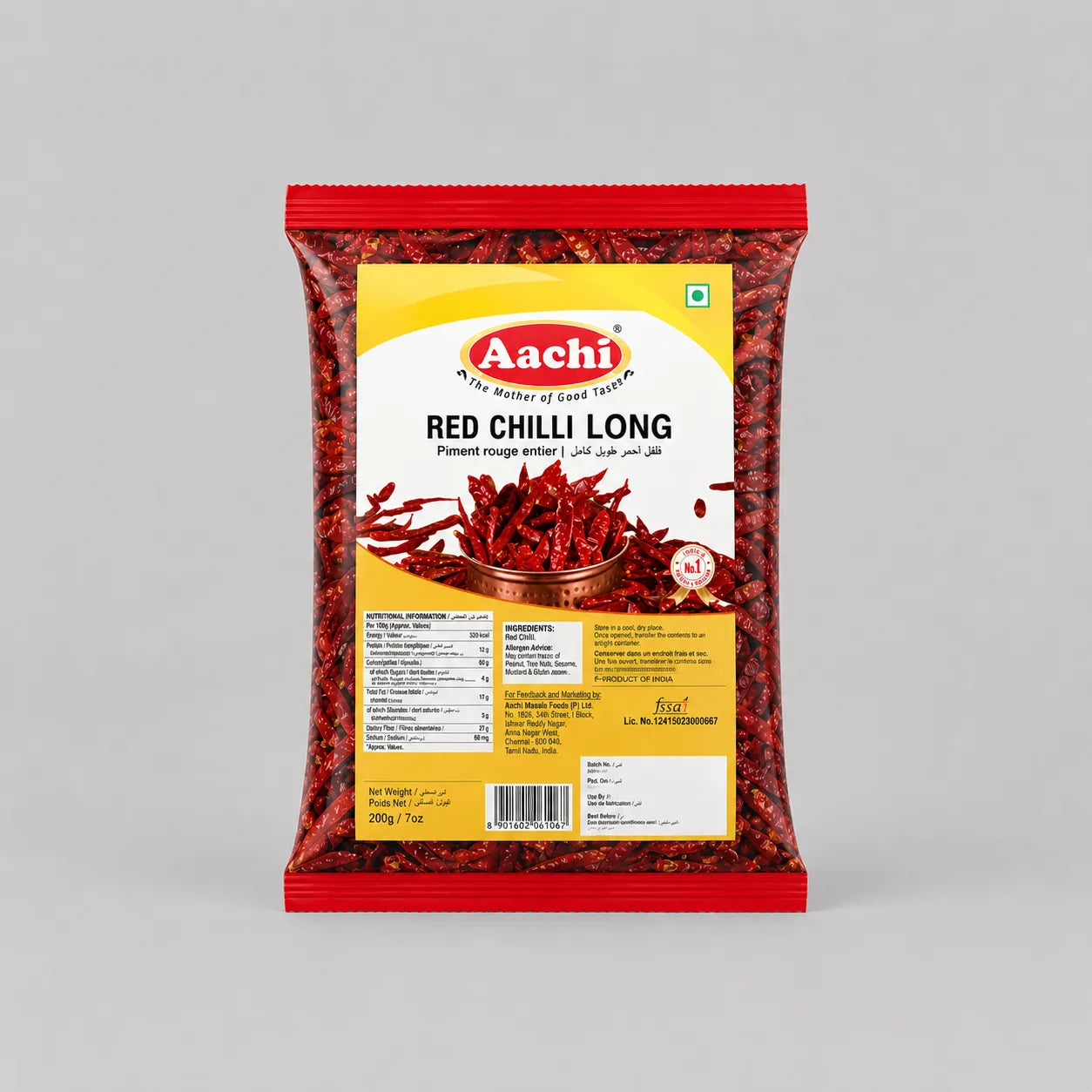 Red Chilli Long Aachi 100g